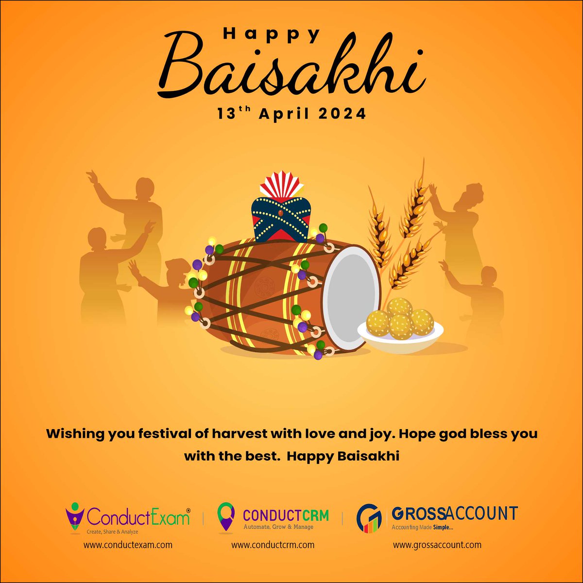 conductexam's tweet photo. 🌾 Celebrating Baisakhi, a vibrant festival marking spring's onset and harvest season's end. A time of joy and gratitude for farmers👨‍🌾

Happy Baisakhi! 🌾🎉

#SpringFestival #BengaliCulture #BaishakhiFestival #BengaliNewYear #Baisakhi2024 #HarvestFestival https://t.co/7AfLjLCaGS