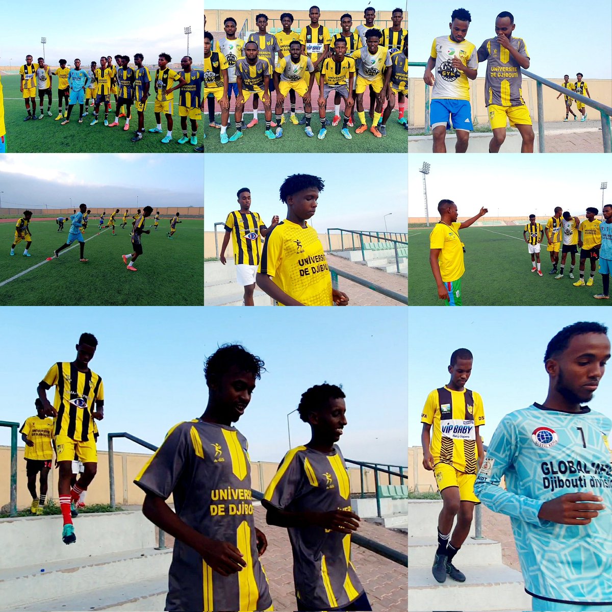0537Mosango's tweet photo. L'entraînement du Club #Fc_Sango revient aujourd'hui en préparation des prochains matchs.🖤🇩🇯💛
عودة تدريبات النادي #سانجوا مرة أخرى اليوم استعدادًا للاستحقاقات القادمة🖤🇩🇯💛 https://t.co/3qZF45K7nI