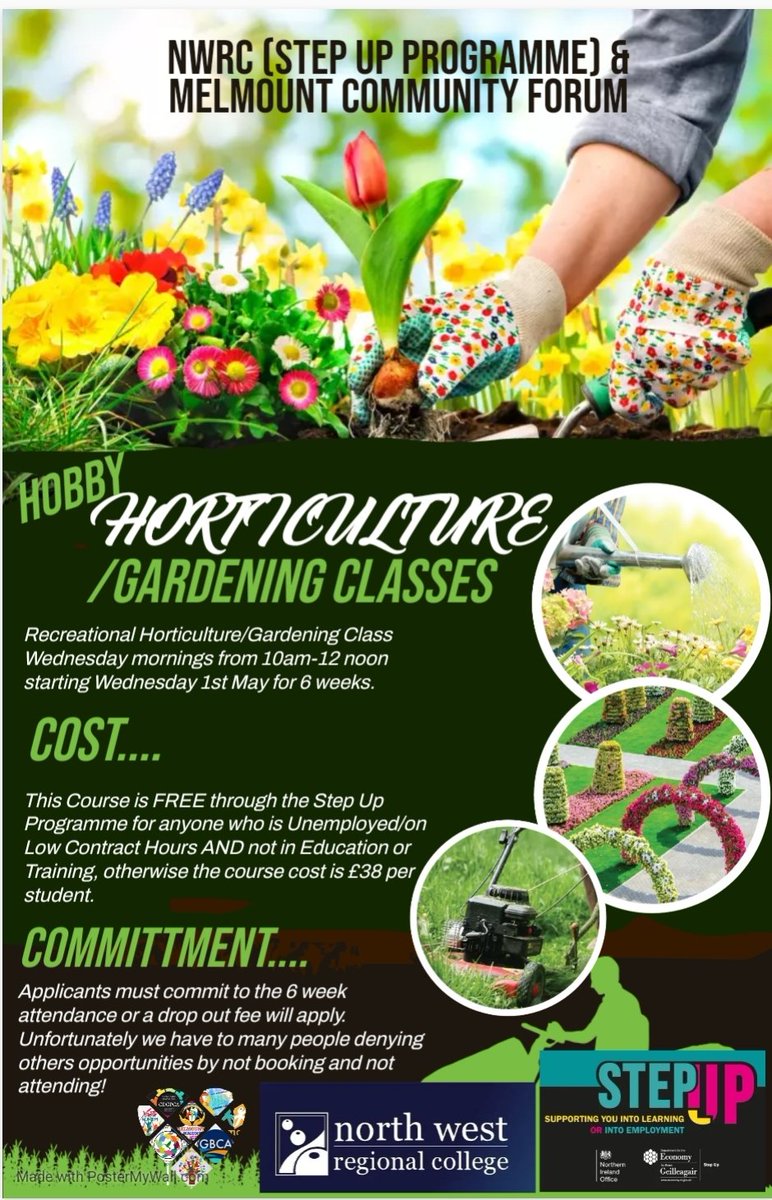 MelmountForum's tweet photo. @Ballycolman_Hub Greater Ballycolman Community Hub/Centre, Strabane.

You can find our form "Hobbie Horticulture Project" at: https://t.co/KVd5jVzIg5 https://t.co/tK6rJX4TXz