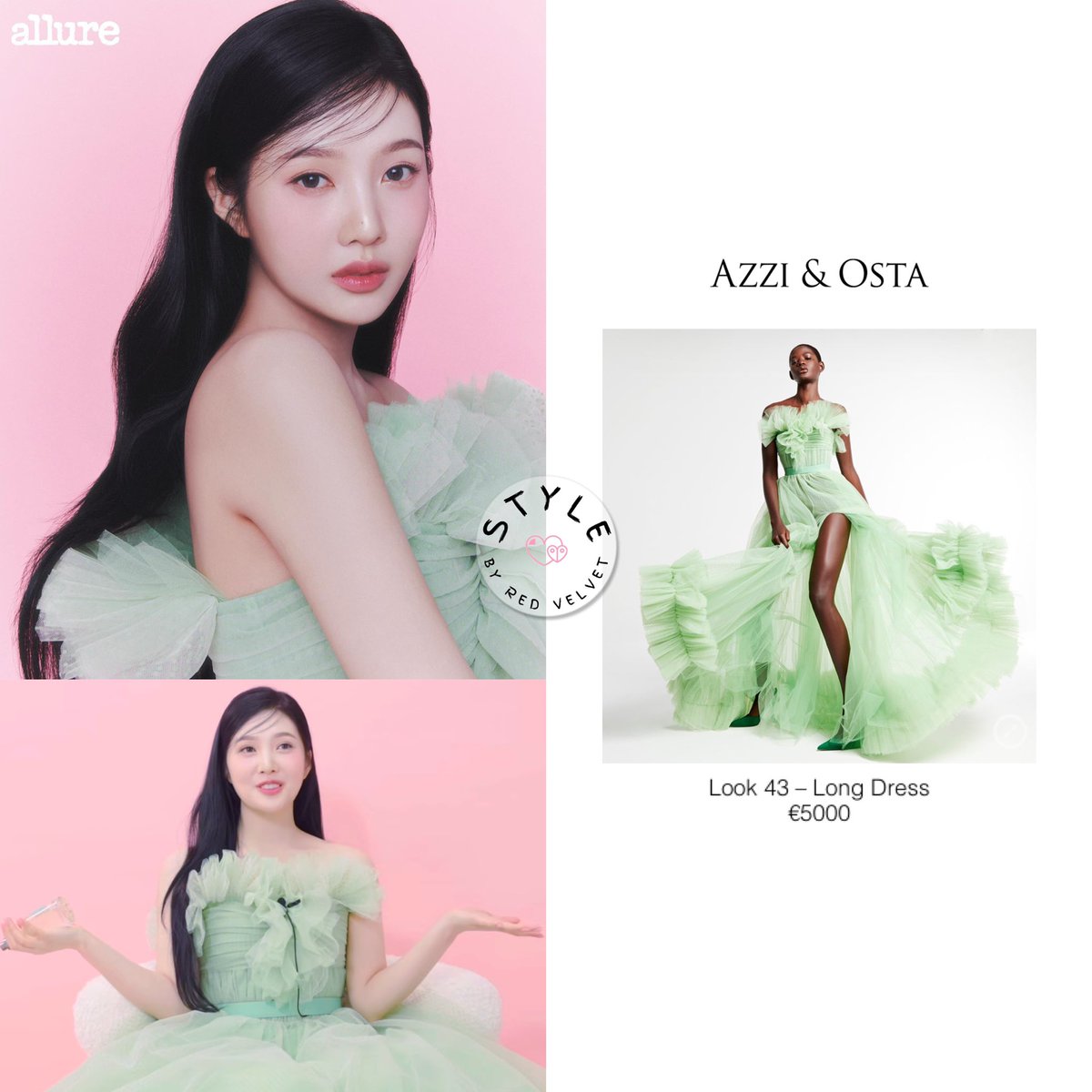 JOY 💚 Allure Korea May Issue with Fresh Beauty ATELIER JPINK, CECILIE BAHNSEN, AZZI & OSTA #REDVELVET #레드벨벳 #JOY #조이 #styleby_joy
