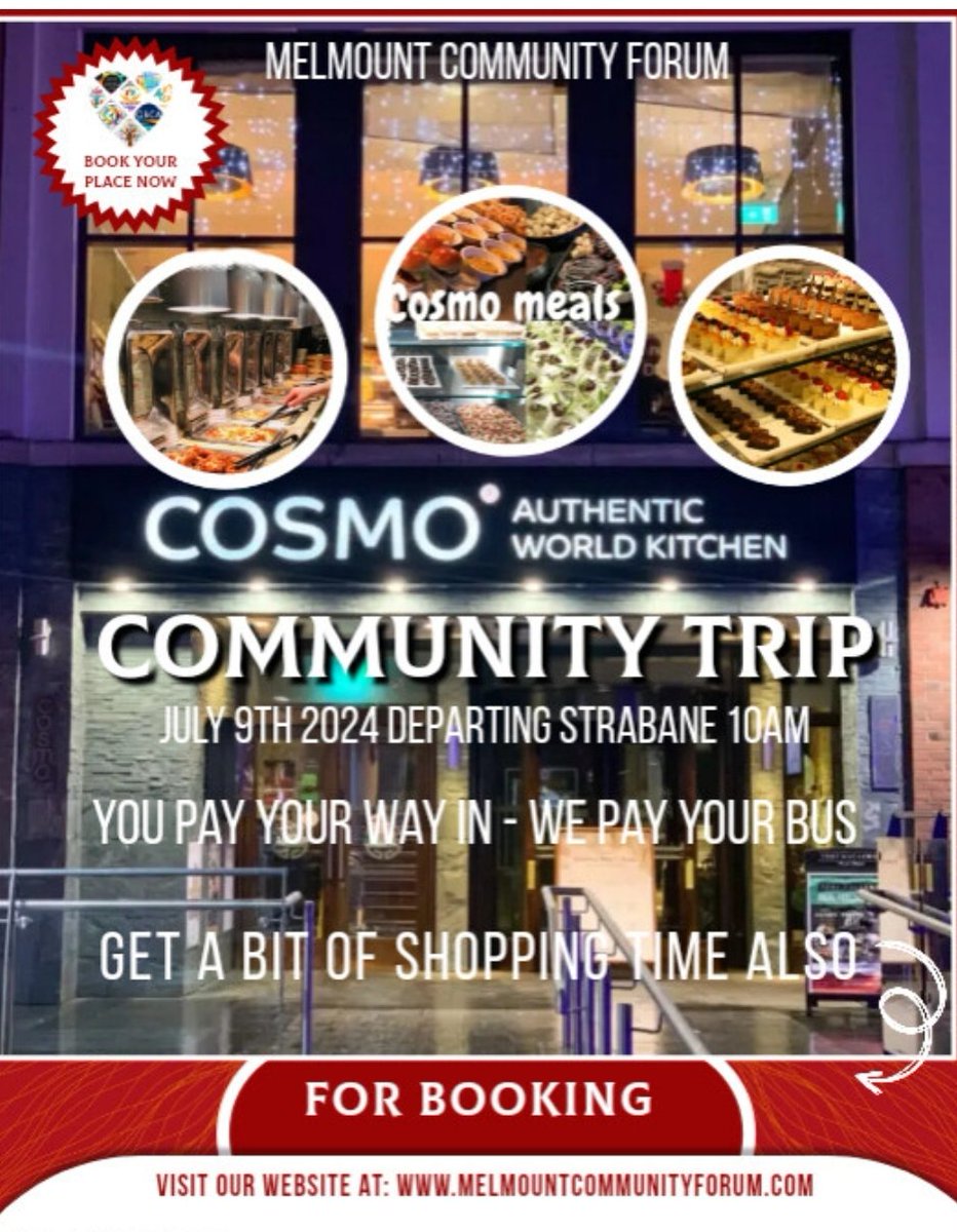 MelmountForum's tweet photo. @MelmountForum 
Greater Ballycolman Community Hub/Centre, Strabane.

You can find our form "Cosmos Visit Belfast" at: https://t.co/w0TFDaxDBt https://t.co/xvrAeRkFia