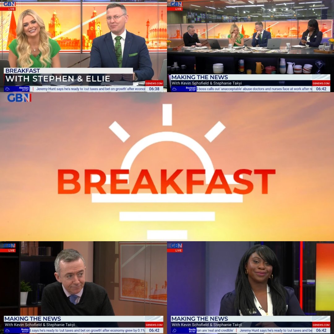 Good Saturday to all! Now on @GBNEWS: It's @stef_scoop and @KevinASchofield, joining #BreakfastwithStephenandEllie for the Weekend's Making the News. #GBNews #GBNewsBreakfast @elliecostelloTV @StephenGBNews