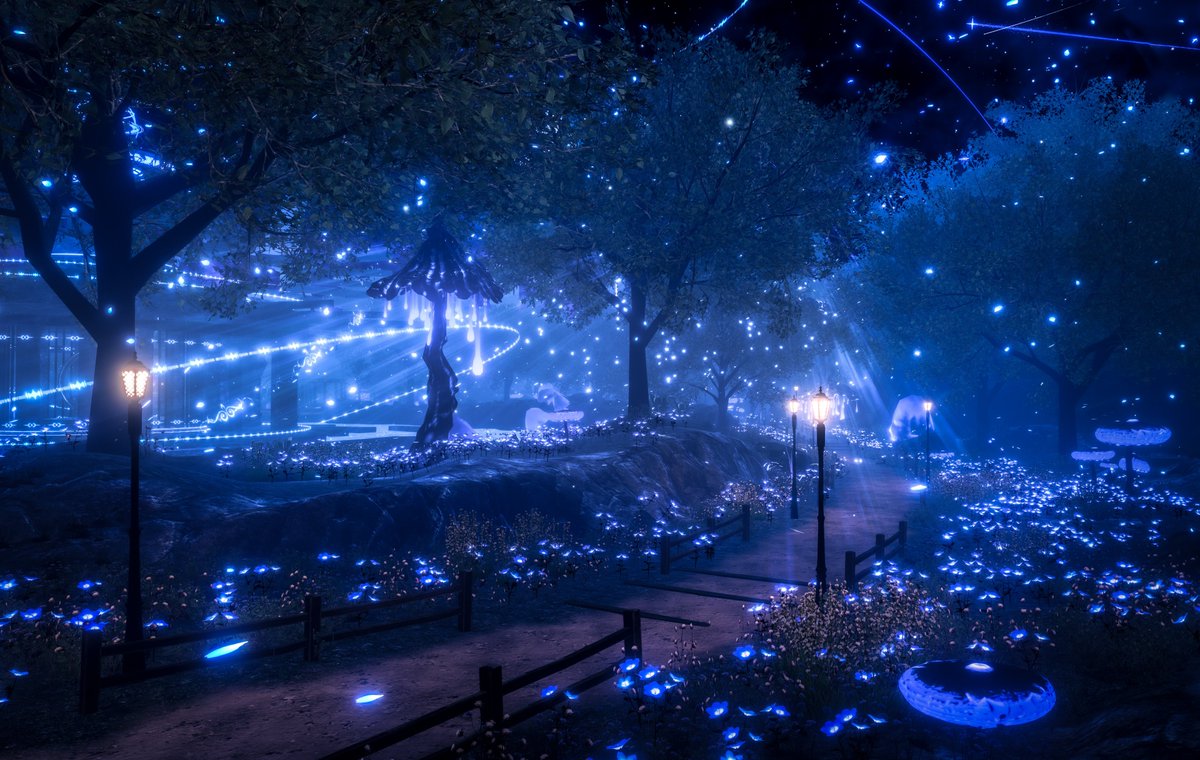 World「星蒼の安息地 -StarReverie Rest-」をLabに上げました✨
瞬く星々と魔法をテーマにしたワールドです‼️
vrchat.com/home/world/wrl…
#VRChat 
#VRChat_world紹介

🖼️素敵なサムネイルとお写真はKoshikiさん(＠ KoshikiVR)に撮影して頂きました‼️