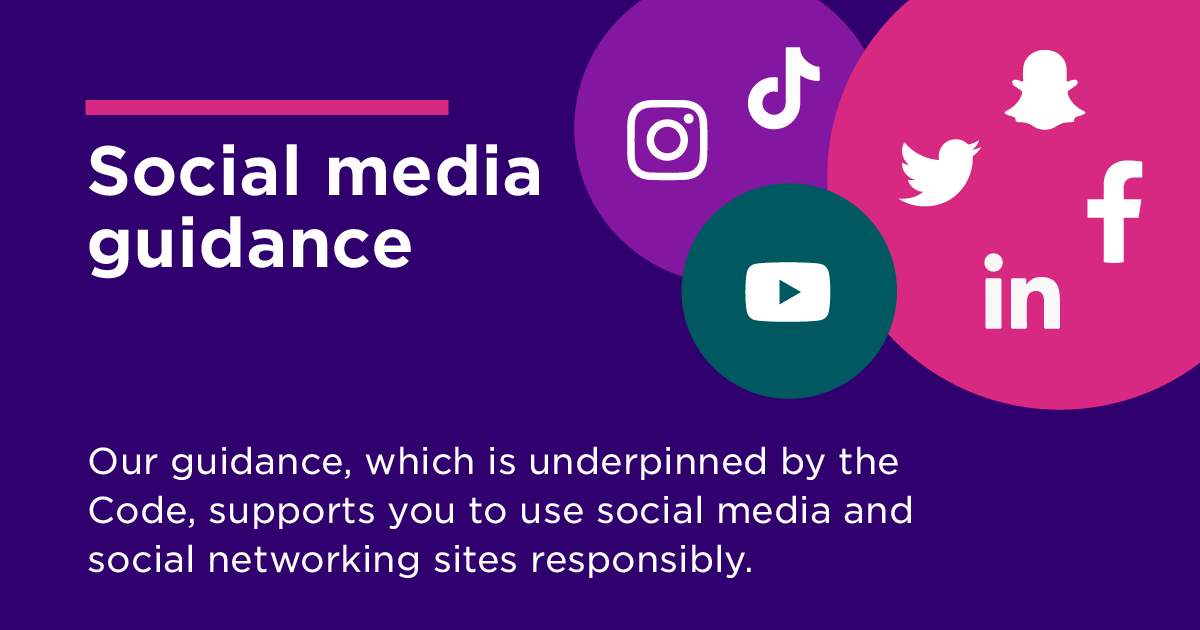 📱 Social media can be a great tool for learning and connecting with others, if used responsibly and appropriately. Read our social media guidance for nurses, midwives, nursing associates and students on how to use social media in line with the Code 👇 nmc.org.uk/standards/guid…