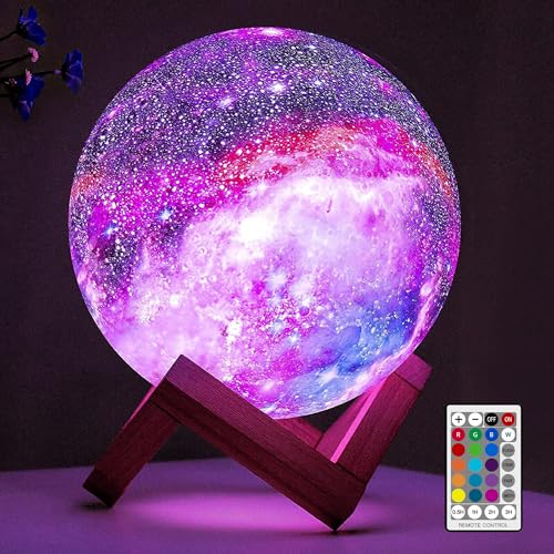 I just received BRIGHTWORLD Moon Lamp Galaxy Lamp 5.9 inch 16 Colors LED 3D Moon Light, Remote &amp; Touch Control Moon Night Light Gifts for Girls Boys Kids Women Birthday - Wooden Base from serina via Throne. Thank you! throne.com/lizariseup #Wishlist #Throne