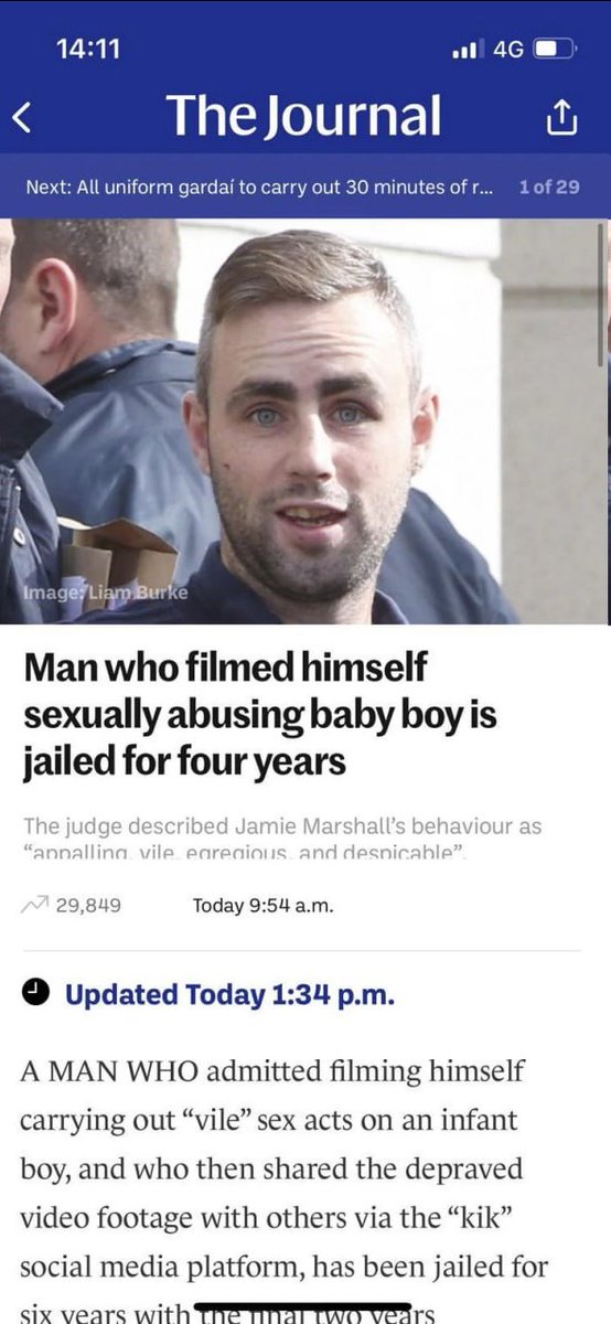 4 years in jail for raping a baby. And has 166 previous convictions.