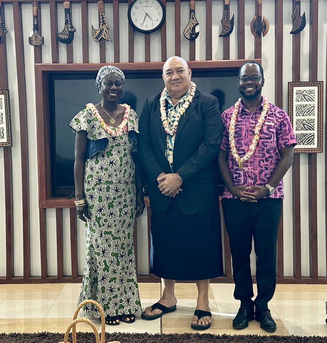 Delighted to welcome to 🇼🇸@WHOPRO’s new Regional Director, Dr. Saia M’au Piukala, 1st Pacific Islander in this role. We had an insightful discussion on Pacific health priorities needing integrated UN response. 🙏🏾 for WHO’s invaluable contributions to @un_samoa. #HealthForAll