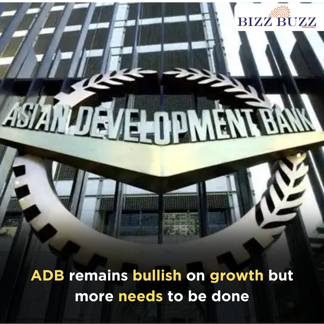 The Asian Development Bank (ADB) is upbeat about India’s growth rate, raising its forecast for 2024-25 to seven per cent from the 6.7 per cent it had projected in December.

Check out the full story : bizzbuzz.news/industry/banks…

#rbi #AsianDevelopmentBank #fdi #manufacturing…