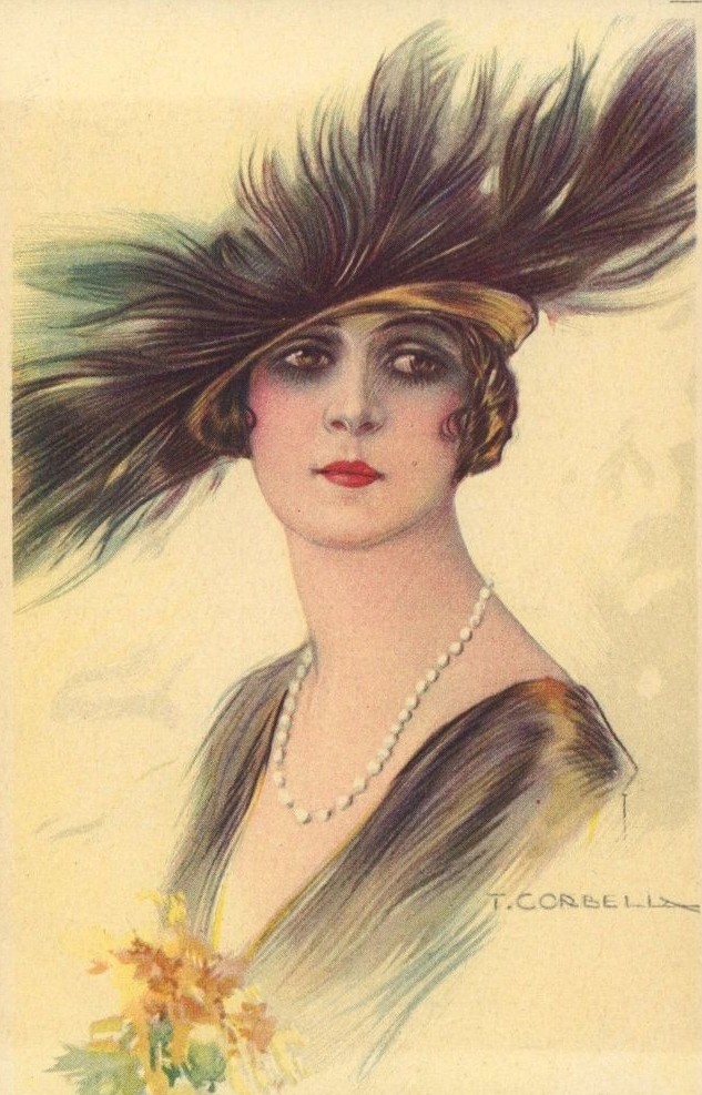 「イタリア ローマの画家 Tito Corbella(1885-1966)の フワ」|えれのあのイラスト