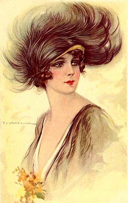 「イタリア ローマの画家 Tito Corbella(1885-1966)の フワ」|えれのあのイラスト