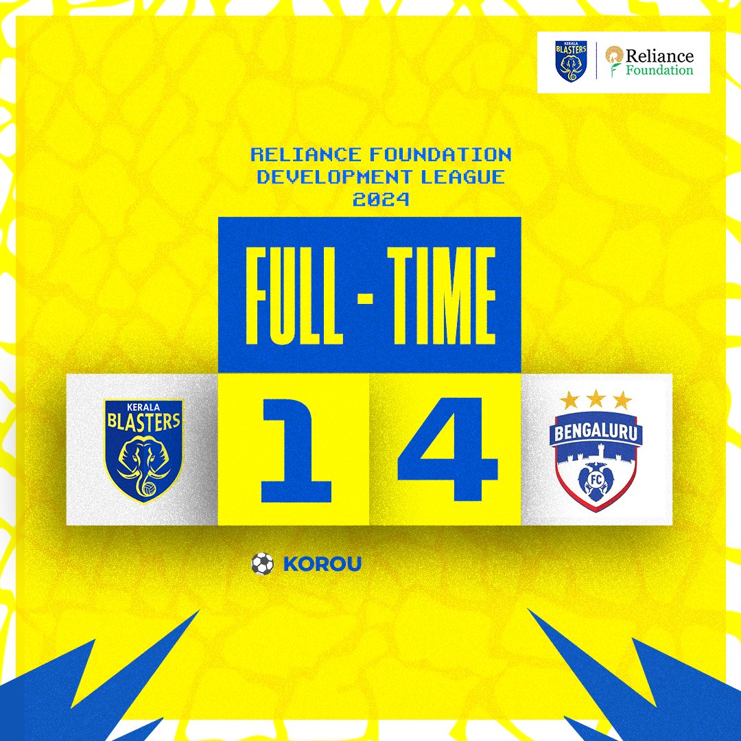 A tough start to the National Group Stage of the #RFDL but the boys will be back stronger.

#KBFC #KeralaBlasters #RFYouthSports #RelianceFoundation