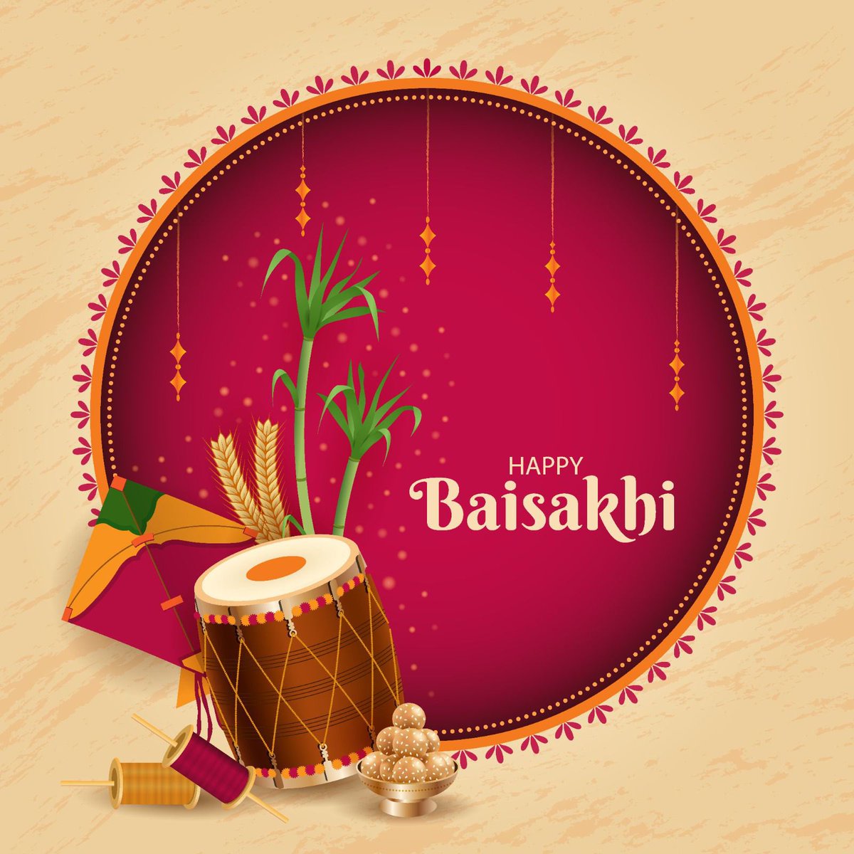 बैसाखी पर आपके घर खुशियों की बहार आए, ढेर सारी उमंग और उम्मीद जगाए। बैसाखी दी लाख लाख वधाईयाँ आप सभी को! #Baisakhi #Baisakhi2024
