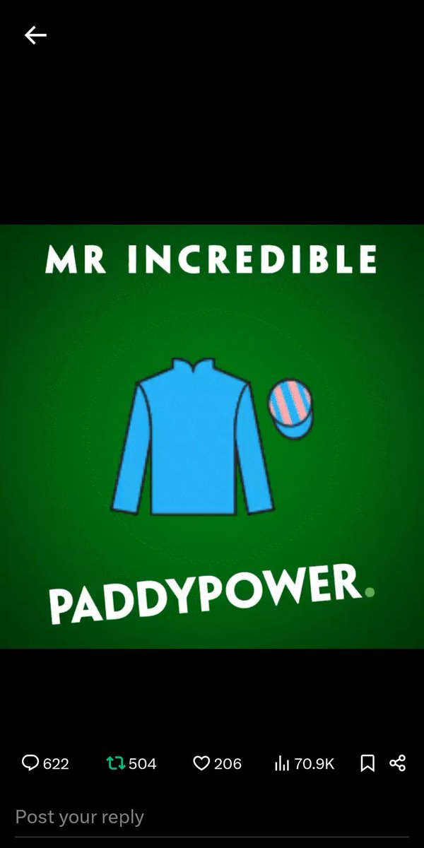 Ferdynez's tweet photo. @paddypower https://t.co/P5mjVnX5c7