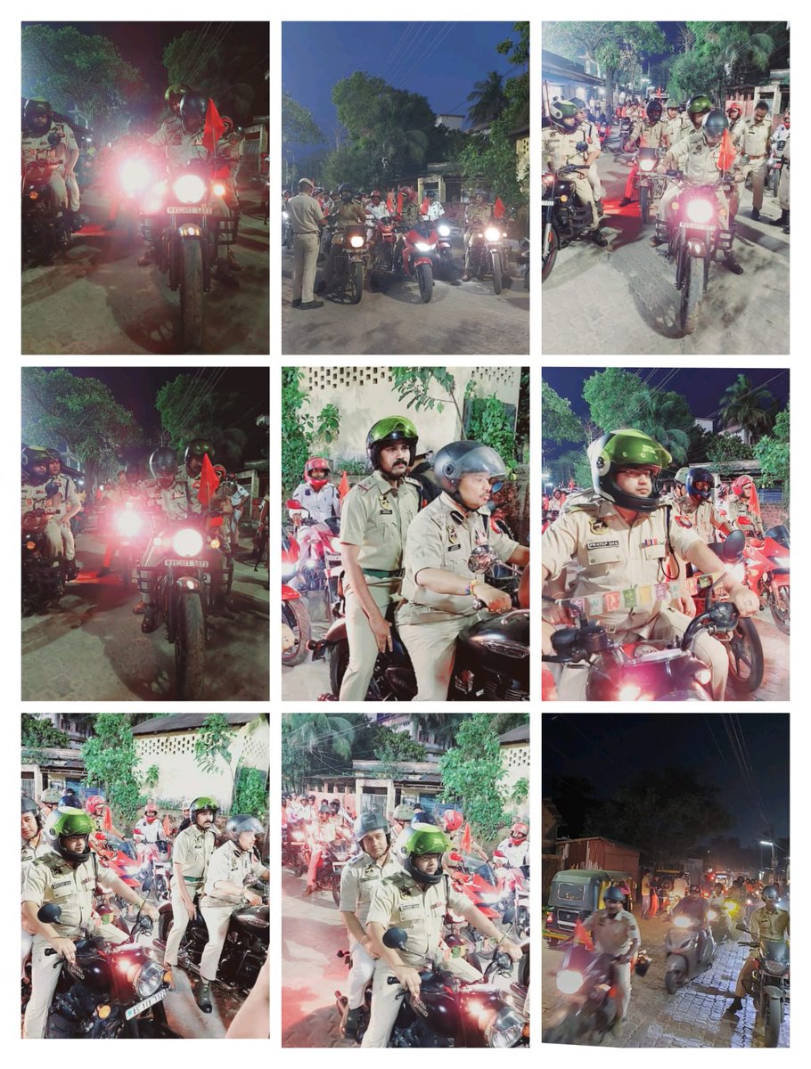 Area Domination and foot patrolling exercises under leadership of DIG SR under Karimganj PS area. #ElectionPreparedness #ConfidenceBuildingMeasures @CMOfficeAssam @assampolice @DGPAssamPolice @gpsinghips @HardiSpeaks @KangkanJSaikia