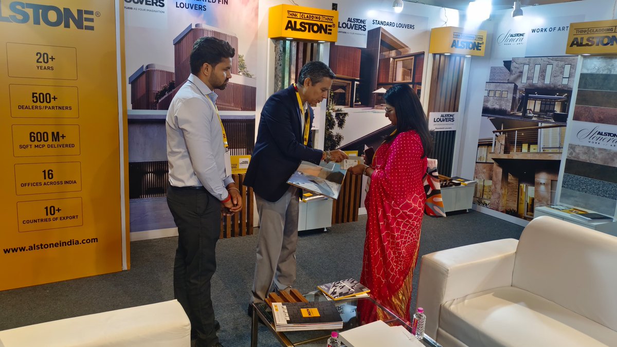 alstonecladding's tweet photo. Day 2 at the Young Designers' Fest 2024 in Jaipur! Discover the future of cladding with Alstone at Stall No. 1. Let's celebrate creativity and innovation together!
#Alstone #ACP #ThinkCladdingThinkAlstone #ChangeitAlstoneit #YDF2024 #DesignExtravaganza #InteriorDesigners https://t.co/HHxU6FlB6k