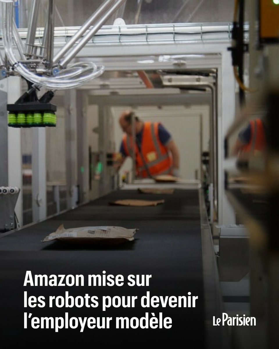 Amazon mise massivement sur les robots pour livrer plus rapidement ses clients, mais aussi pour améliorer la sécurité et les conditions de travail des salariés Nous avons pu visiter son «Innovation lab» situé dans le nord de l’Italie ➡️ l.leparisien.fr/yH0V