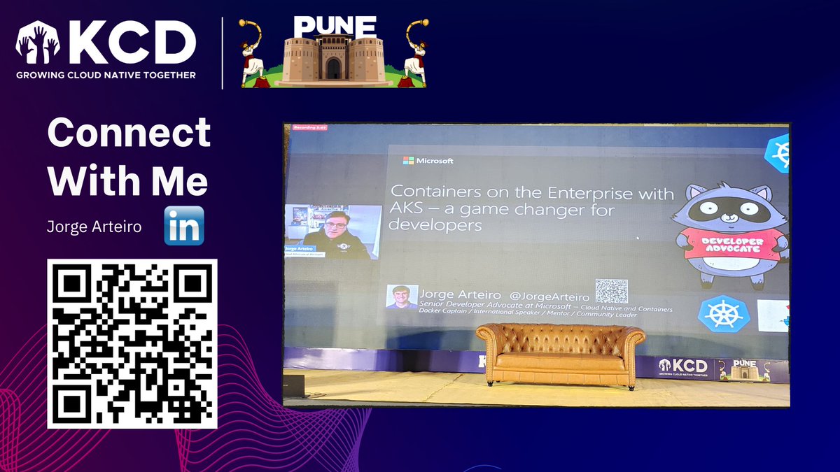 🌐 Exciting update! Our Keynote Speaker, Jorge Arteiro, is now live at KCD Pune. Join us for an enriching session on "𝐂𝐨𝐧𝐭𝐚𝐢𝐧𝐞𝐫𝐬 𝐨𝐧 𝐭𝐡𝐞 𝐄𝐧𝐭𝐞𝐫𝐩𝐫𝐢𝐬𝐞 𝐰𝐢𝐭𝐡 𝐀𝐊𝐒 - 𝐀 𝐆𝐚𝐦𝐞 𝐂𝐡𝐚𝐧𝐠𝐞𝐫 𝐟𝐨𝐫 𝐃𝐞𝐯𝐞𝐥𝐨𝐩𝐞𝐫𝐬" . 

#cncf #KCDPune #cloudnative