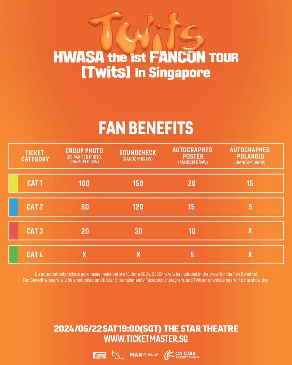 hellokpop's tweet photo. 𝐊-𝐂𝐎𝐍𝐂𝐄𝐑𝐓 𝐀𝐋𝐄𝐑𝐓: #HWASA_TWITS_IN_SG

K-pop Diva #HWASA is set to captivate fans via #TWITS debut concert in #Singapore this June!🤩

📆 22 Jun (Sat), 7PM
📍The Star Theatres

#HWASAinSG is presented by @ckstarsg 

𝐑𝐄𝐀𝐃: https://t.co/WfLs6Km1q7 https://t.co/ppztn1EJ9g