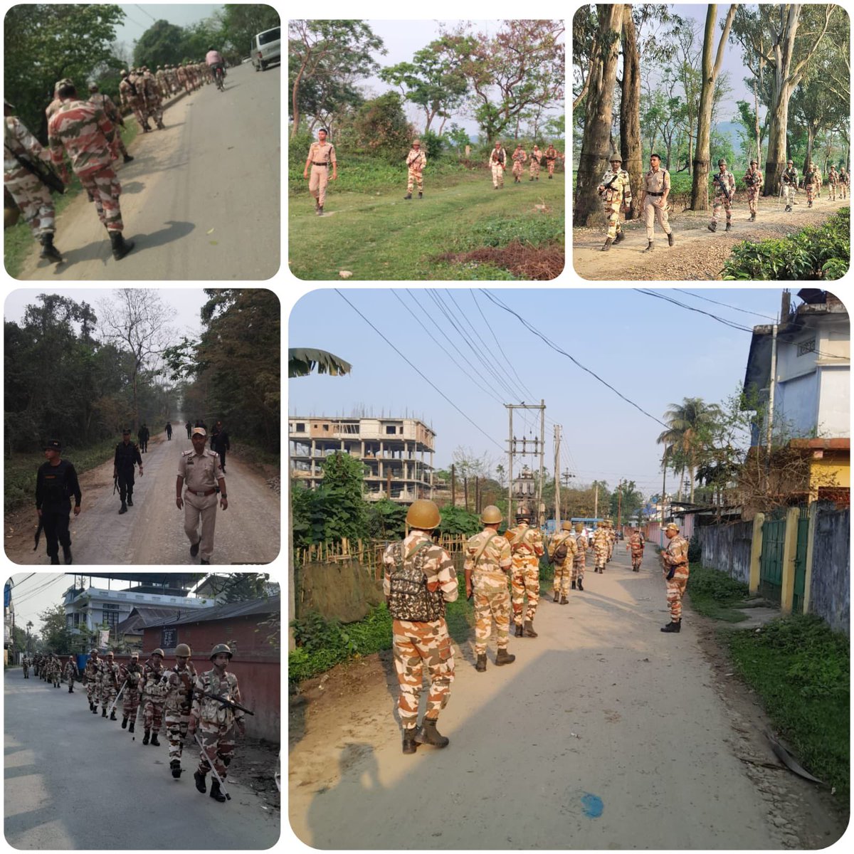 Road march / area domination exercise conducted in remote/sensitive areas across the district. #Confidence_building_measures_for_peacefulGPE24 @CMOfficeAssam @assampolice @DGPAssamPolice @gpsinghips @HardiSpeaks @dc_dibrugarh