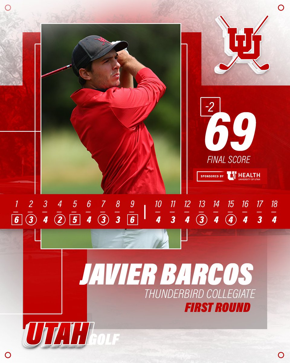 Javier Barcos owns the team's best score and the Utes are tied for seventh at the end of play on Monday at the Thunderbird Collegiate. 📰: bit.ly/3UdsUiy #GoUtes