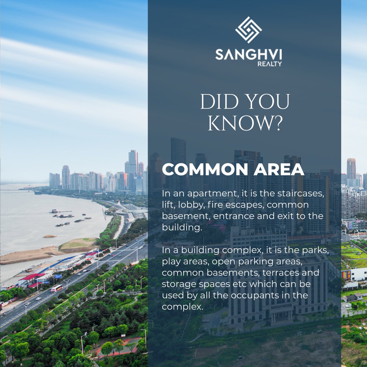 What is Common Area?

Follow @sanghvirealty for more such information!
.
.
.
.
#didyouknow #explorepage #instadaily #realestate #MahaRERa #exploremore #explorepage #sanghvirealty #settlementdeed #legaldocument #disputeresolution #PropertyDivision #commonarea