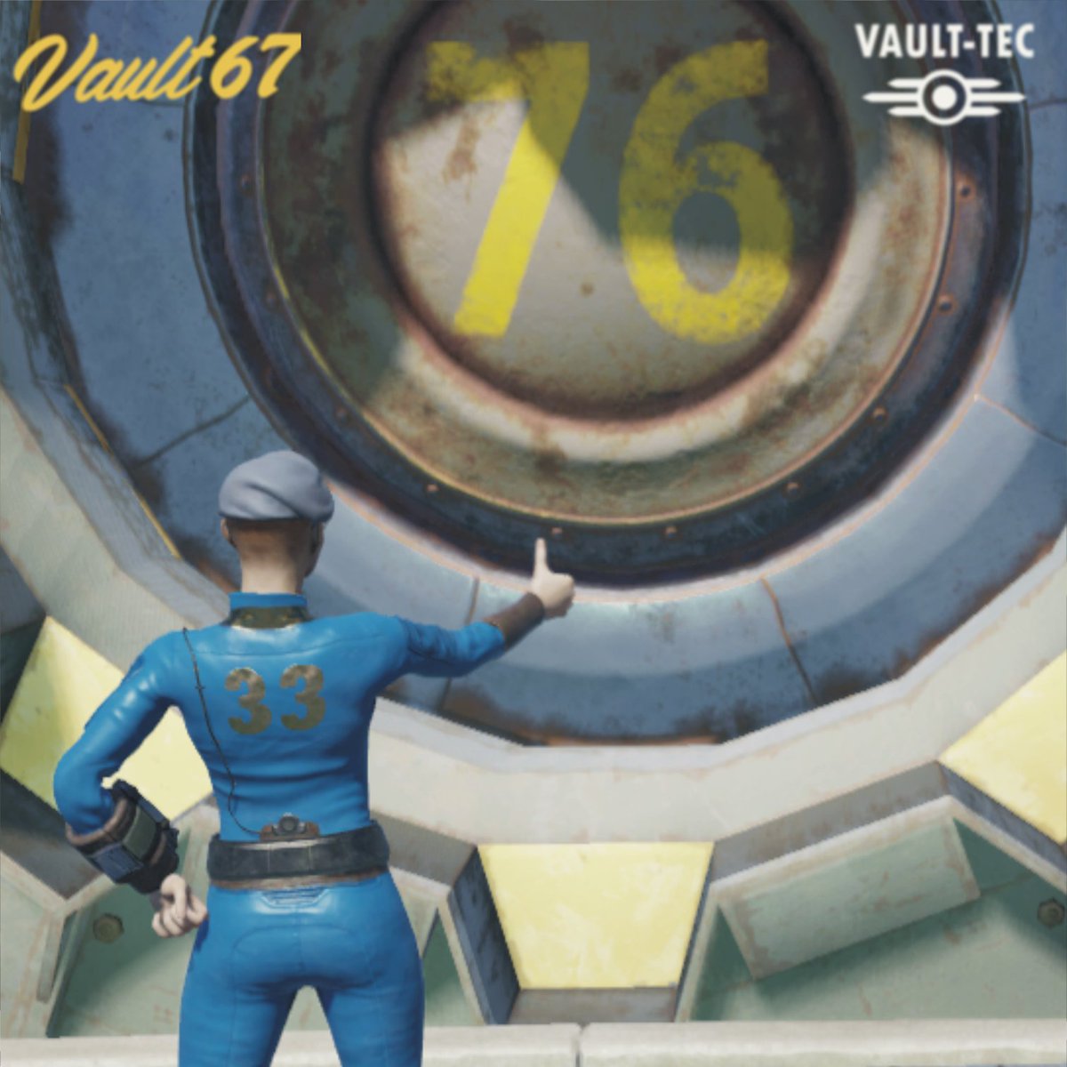 Hello Vault Dwellers, today I finally got my Vault 33 vault suit in Fallout 76. If you earned your VT33 Vault suit, the folks at FO76 challenge you to return to where it began at VT76 and pose in your new 33 vault suit. MISSION COMPLETED! #fallout76 @fallout @falloutonprime