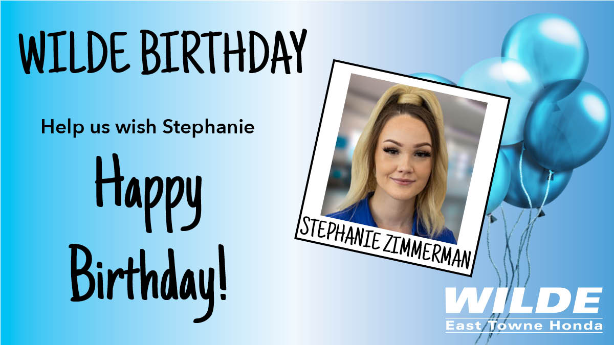 🎂 🎁 🎉 Happy Birthday, Stephanie! Stephanie is one of our Service Cashiers! Help us wish her a Happy Birthday by liking this post! #HappyBirthday #WildeStaff