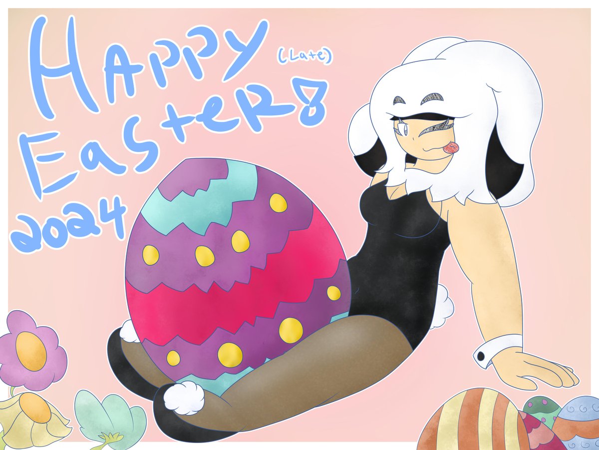 Was a little late to making an Easter art piece BUT I still wanted to create something! Soooo...uh...Happy (late) Easter Yall!! And Nova is here to celebrate as well! haha