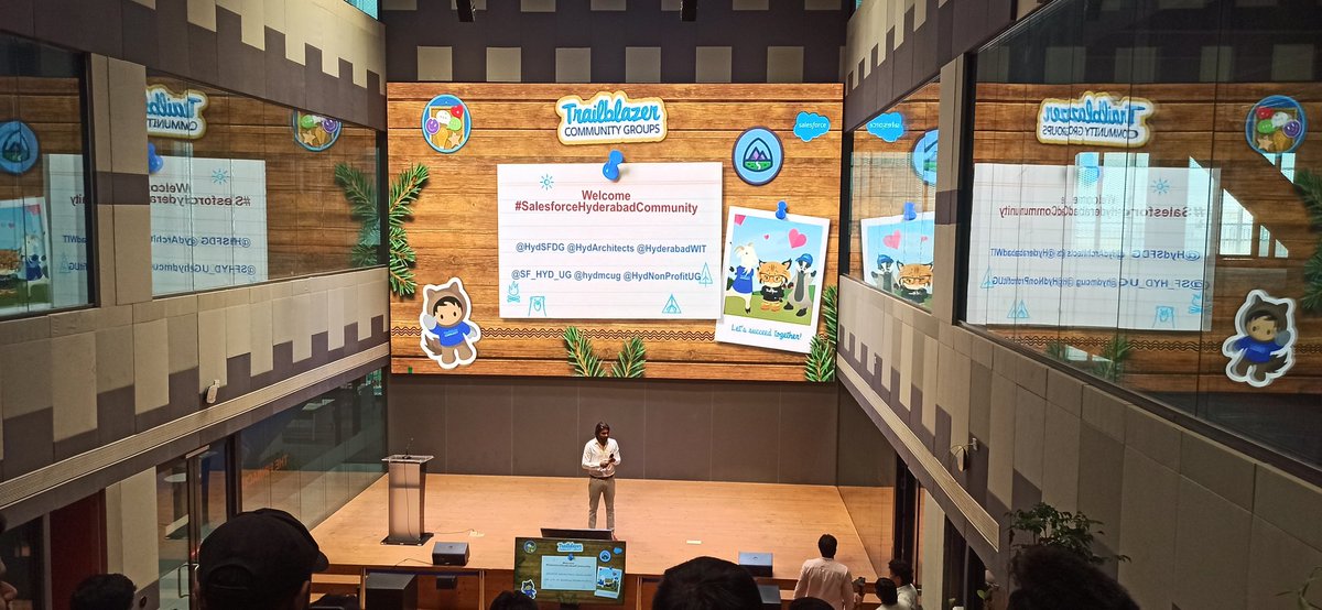 ChallaSaimanoj's tweet photo. Attending the Salesforce Trailblazer community event in T Hub Hyderabad.
It is always a great pleasure meeting the community leaders and co- trailblazers. There are so many reasons to love this ecosystem.
 @HydSFDG @hydmcug @HyderabadWit #salesforcehyderabadcommunity https://t.co/dz6JecQs5D