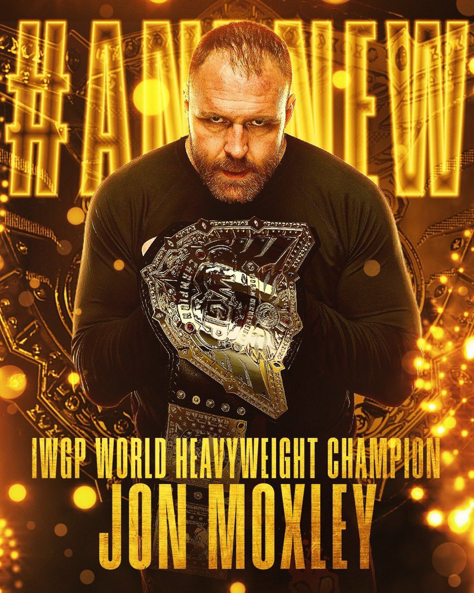 ジョン・モクスリーが内藤哲也を破り、IWGP世界ヘビー級チャンピオンに！ この勝利により、モクスリーは5度目の世界チャンピオンとなりました。 #AEW #NJPW @JonMoxley | @njpw1972 | @s_d_naito