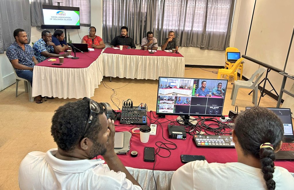 solsmasi's tweet photo. MASI hosts Editors in a panel discussion on Upholding Democracy: The Role of Media thanks to support from BBC Media Action @ginakekea  @JeremyGwao https://t.co/6bzClqMJUd