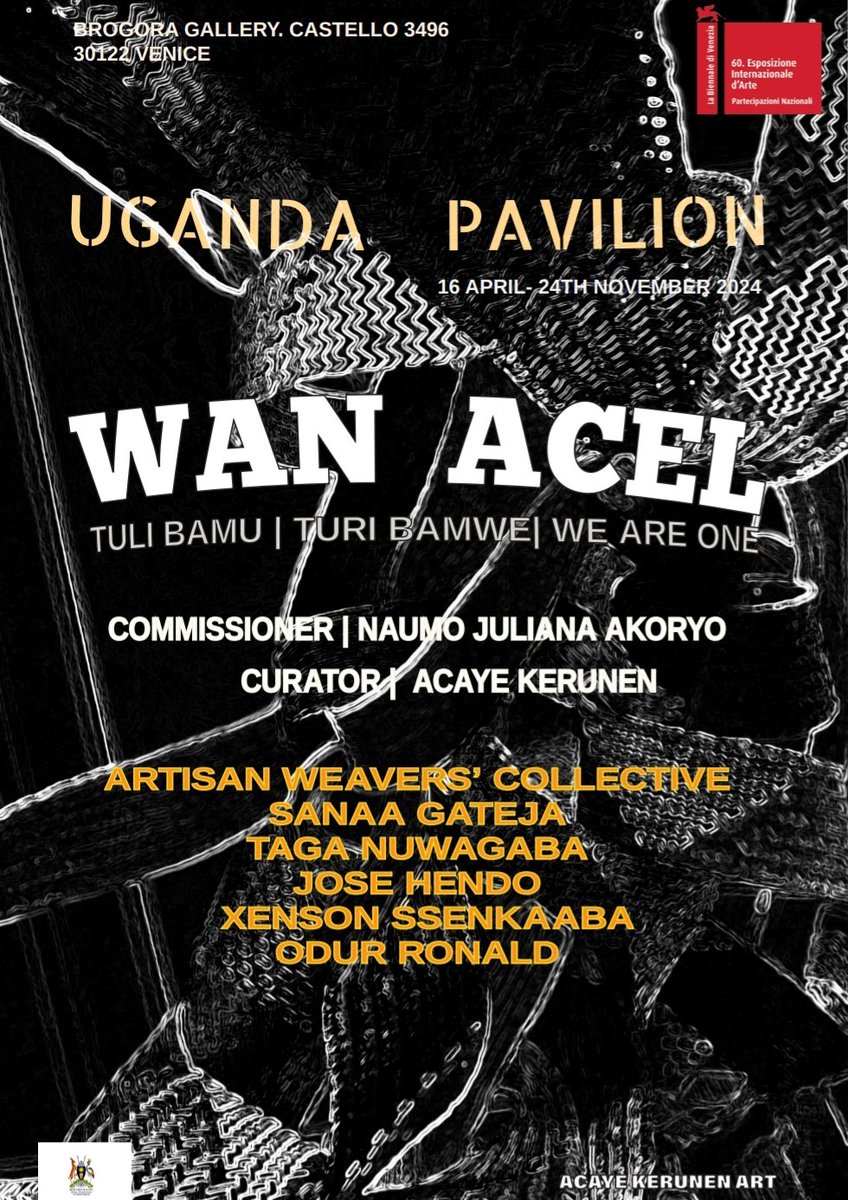 Xensonart's tweet photo. Uganda Pavillion.........
60th venice biennale 
#venicebiennale
#wanacel https://t.co/ayPrv7ATQk