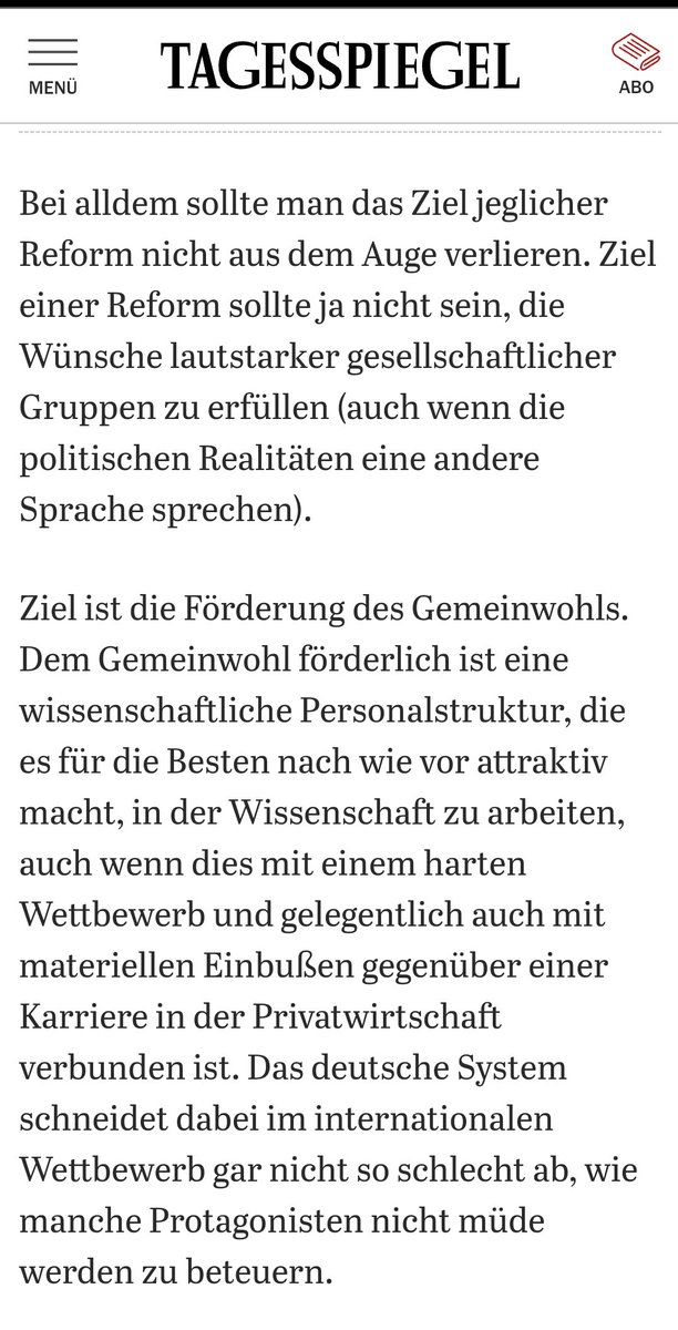 Ich beschäftige mich ja schon eine Weile mit dem Thema #WissZeitVG #IchBinHanna und wenn ich heutzutage noch so etwas lese, muss ich echt aufpassen nicht ausfallend zu werden...

tagesspiegel.de/wissen/unikarr…