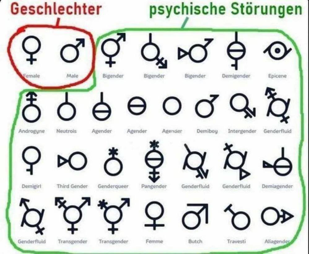 „Hi Papa, Du wirst Opa.“ „Wie schön. Mädchen? Junge?“ „Wir hoffen auf ein Genderfluid“ Was eine vollkommen verrückte Welt!