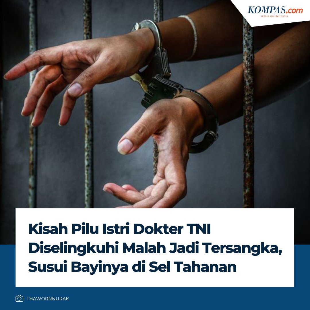 kompascom's tweet photo. Seorang wanita bernama Anindira Puspita, istri dokter TNI AD ditahan dan ditetapkan tersangka usai membongkar kasus perselingkuhan suaminya.

Kepala UPTD PPA Provinsi Bali, Luh Hety Vironika mengatakan, Anindira ditahan atas kasus pelanggaran UU ITE mengunggah perselingkuhan suaminya dengan 5 wanita.

Klik untuk baca: https://t.co/2TNBLeCDn6

| #TNIAD #Dokter #Selingkuh #Bali