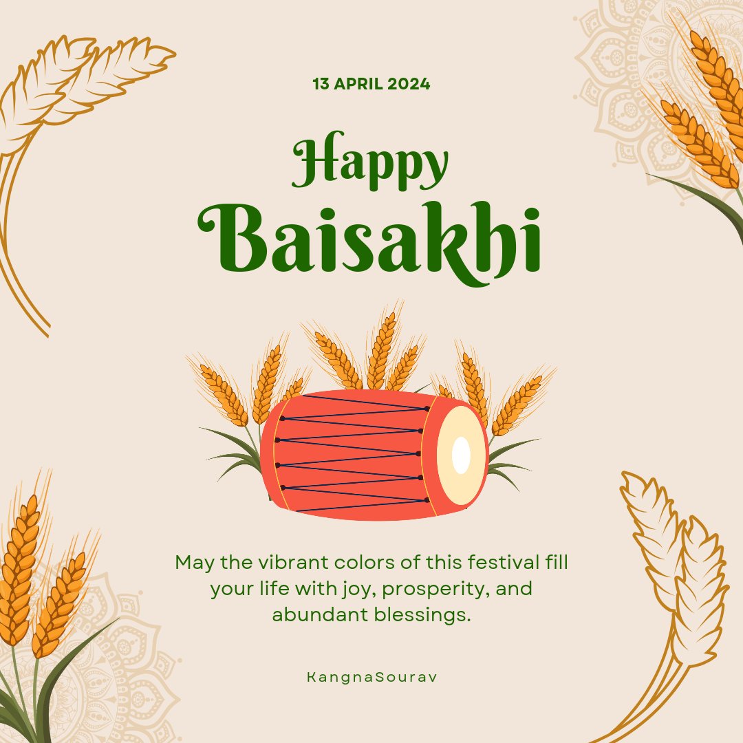 #HappyBaisakhi2024 to all of you