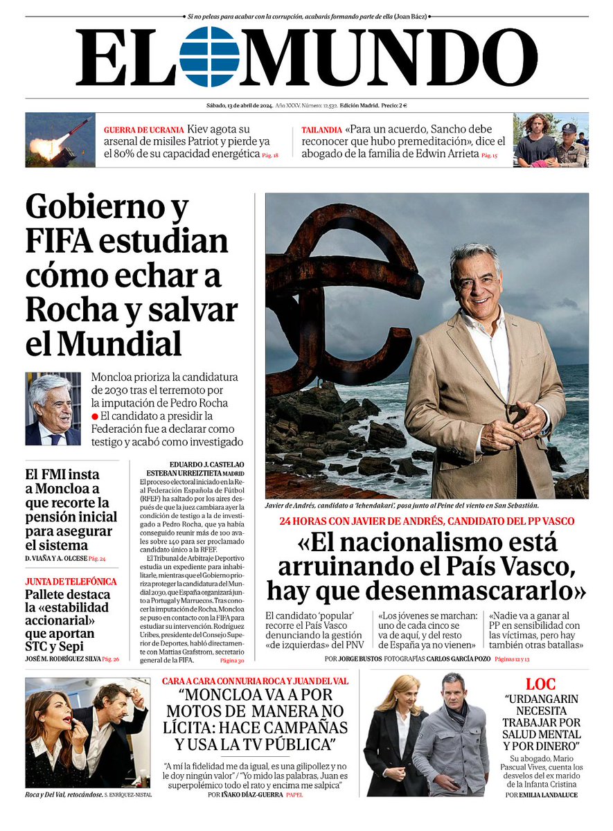 ☕ ¡Buenos días! 📰 La portada de El Mundo