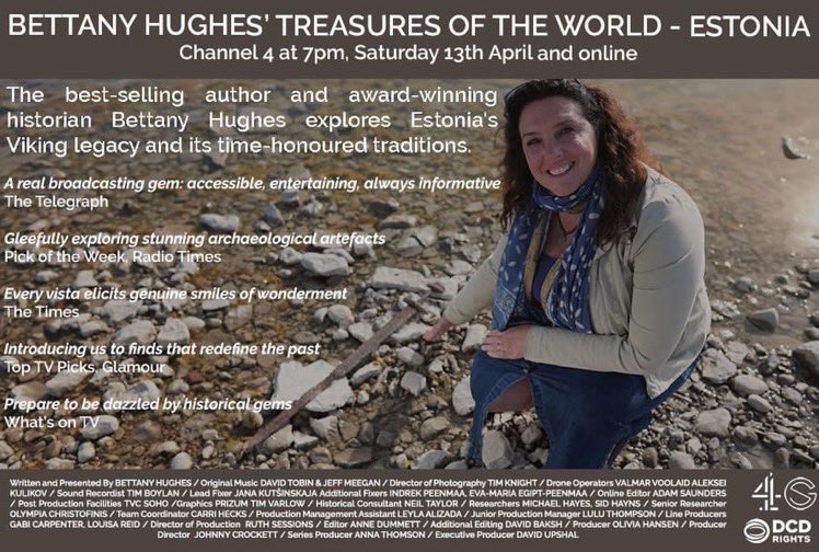 This is on tonight on 🇬🇧 TV - 7pm on Channel 4. I met @bettanyhughes and her team when they were visiting 🇪🇪 to make the programme and I know it will be brilliant - do watch! 🇬🇧🇪🇪