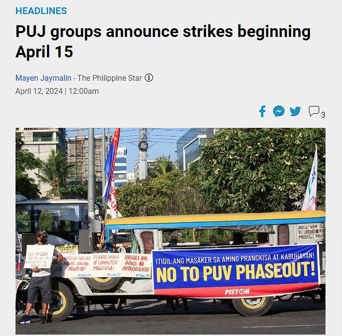 anakbayan_ph's tweet photo. Don't be fooled. Hindi online ang classes dahil gusto nila tayong maka-catch up sa requirements natin, kundi para ilayo tayo sa experiences at calls ng mga tsuper at operator na magwewelga sa April 15 at 16.  🧵#NoToJeepneyPhaseout https://t.co/i8MNUOac9U
