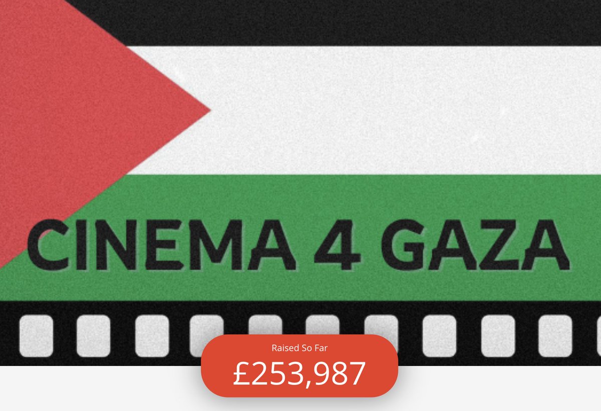 The team behind @Cinema4Gaza have raised over a quarter of a million pounds, a staggering amount. Yes I am going to hunt down the person who trumped me on the Strickland package at the last hurdle but seriously, what a triumph. You can still chuck them a few quid too