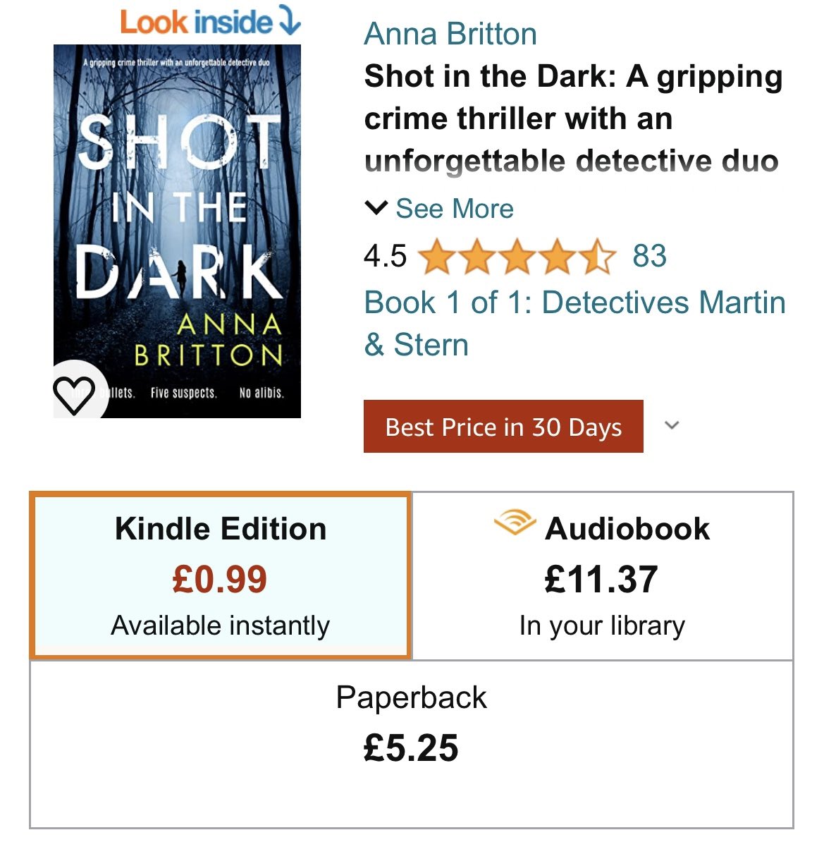 Shot in the Dark’s ebook is just 99p 🥳 For an absolute steal you can have a weekend of: 🧑🏻 Female detectives 👩🏼 🌳 Southampton and New Forest setting ⛵️ 📧 A story chock full of mixed media so you can get your teeth into solving the mystery ☎️ I hope you enjoy 🧡