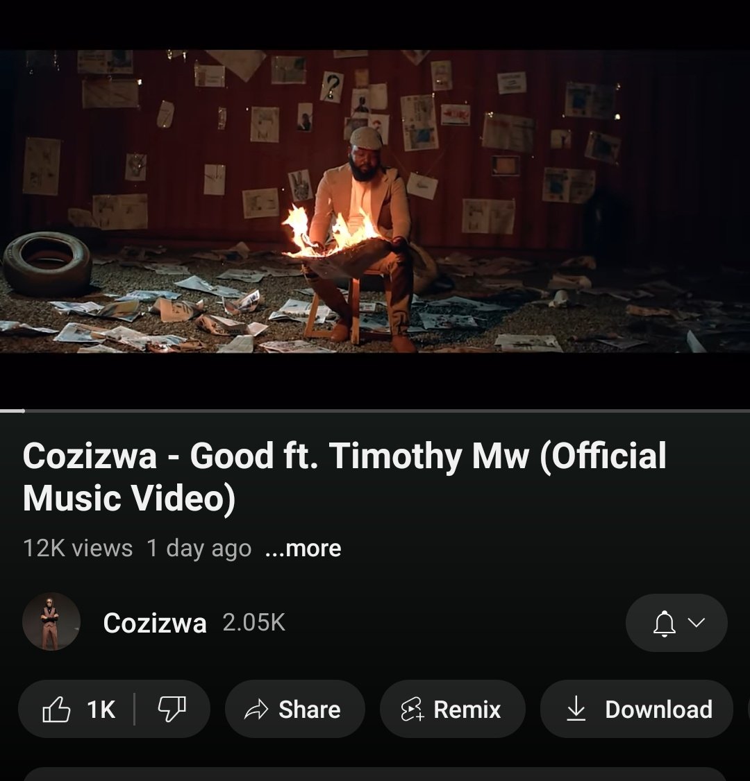 Hello Twitter Fam, Let's Support This Art By Watching The Video Let's Get It To 20k By The End Of Today youtu.be/JwqpDLcrnuk?si… #GOOD #Cozizwa