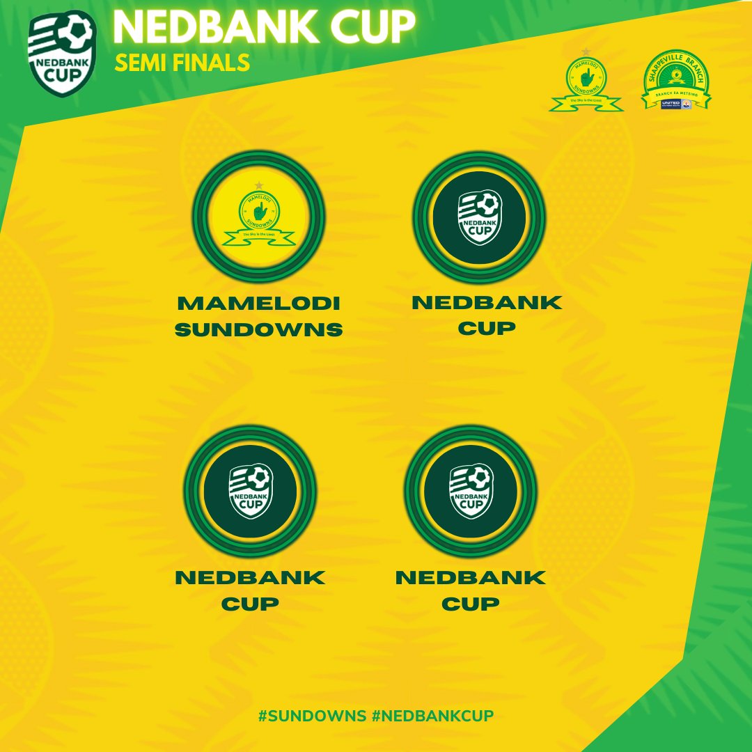 #𝗡𝗘𝗗𝗕𝗔𝗡𝗞𝗖𝗨𝗣 𝗦𝗘𝗠𝗜 𝗙𝗜𝗡𝗔𝗟𝗦 Mamelodi Sundowns is the first to secure a #NedbankCup Semi Final spot. Who do you think will join them? #Sundowns 👆 #NedbankCup #NedbankCup2024