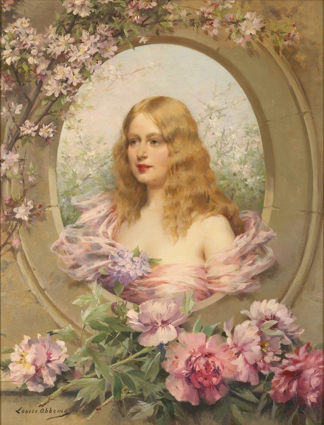 Louise Abbéma (French, 1853-1927): Allegory of Spring (1902) (via Musée d'Orsay)