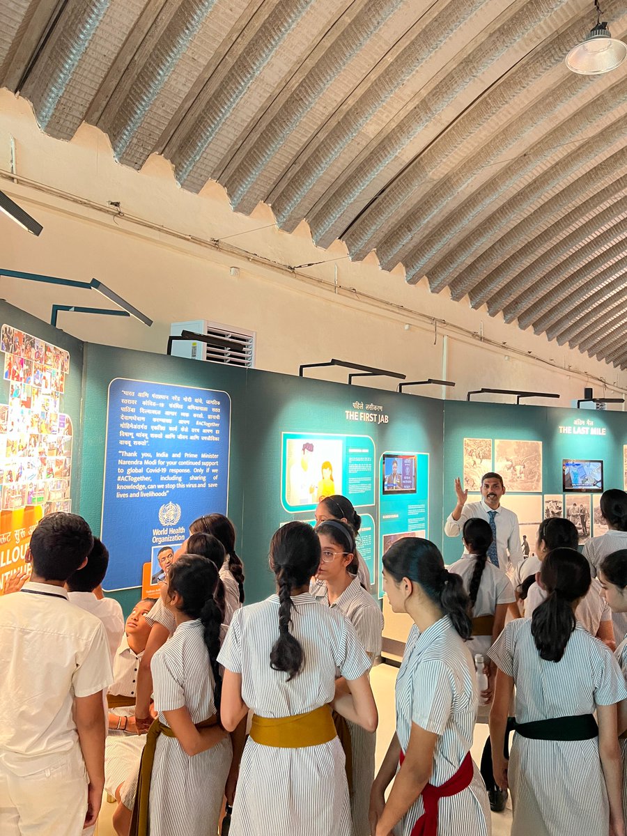 NSCMumbai's tweet photo. Visitors & students exploring the 'Vaccines Injecting Hope' exhibition at Nehru Science Centre Mumbai on 05.04.2024. #VaccinesInjectingHope #nscmumbai #sciencemuseumlondon #WellcomeTrust #britishcouncilindia #icmrorganization https://t.co/JuBMqEUYbE