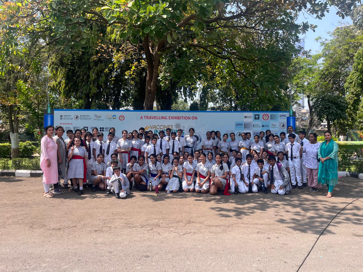 Visitors & students exploring the 'Vaccines Injecting Hope' exhibition at Nehru Science Centre Mumbai on 05.04.2024. #VaccinesInjectingHope #nscmumbai #sciencemuseumlondon #WellcomeTrust #britishcouncilindia #icmrorganization