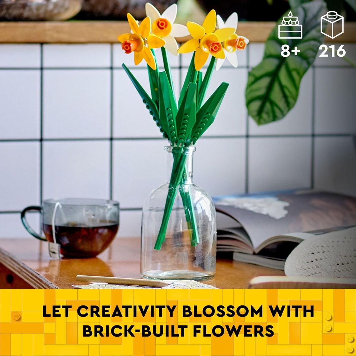 LEGO Daffodils Set is $10.49 on Amazon after listed coupon amzn.to/3IOQOKy #ad