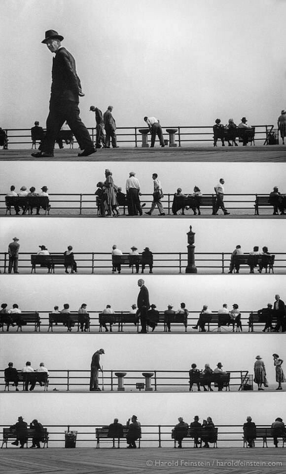 📷Harold Feinsein, La musica delle persone, Coney Island, NY, 1950