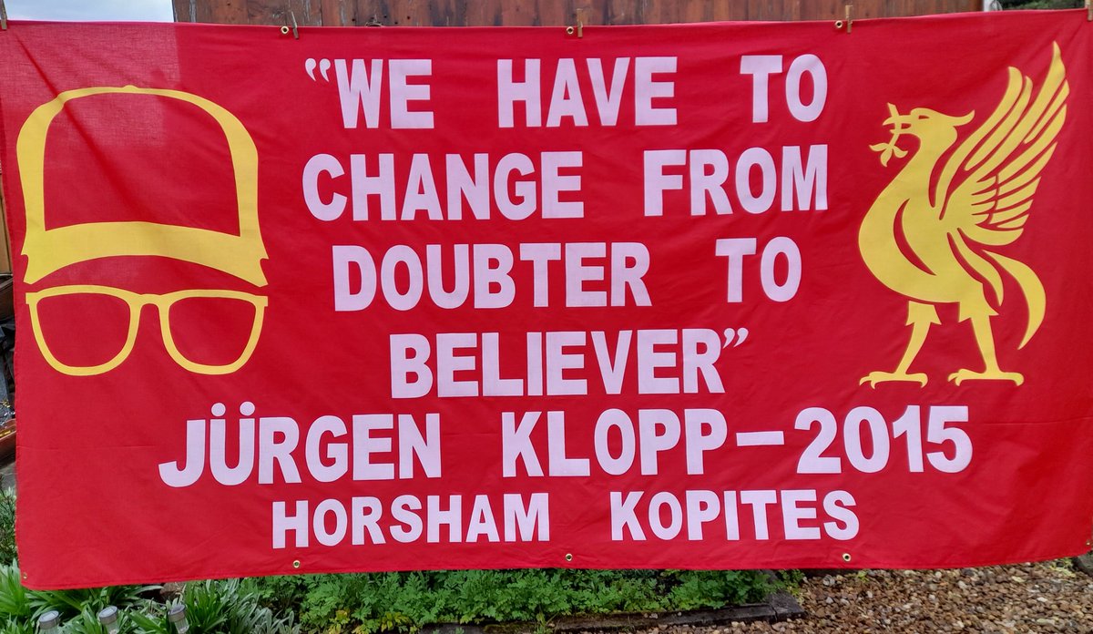 NEW. 10ft x 5ft Liverpool FC banner. Made to order. 🔴⚪️🟡 #Klopp #LFCBanners #LFC #JFT97 YNWA