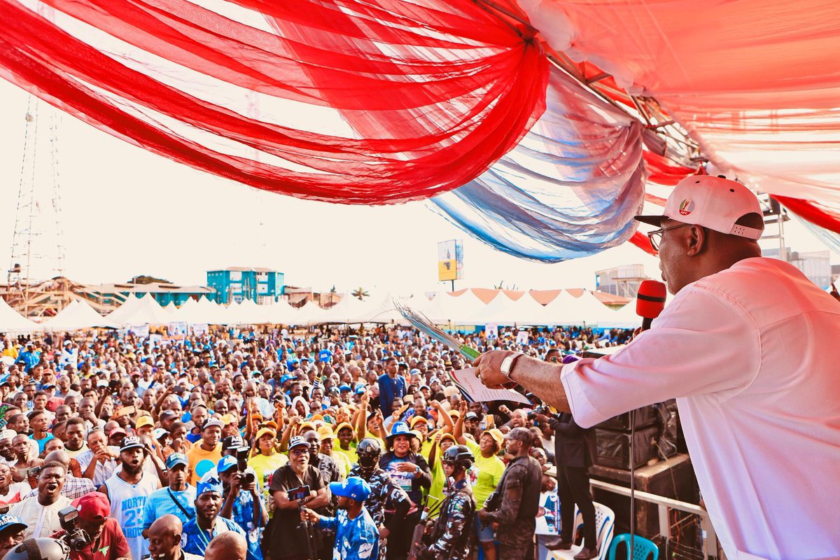 Barrister Adu Olumuyiwa Sylvester (CUBANA)  endorsed Governor Lucky Aiyedatiwa as the top candidate for the Ondo APC gubernatorial primary, electrifying the crowd with his passionate supporters by his side. #AduIsLucky
#OndoIsLucky 
#odatiwaodirorun
